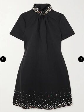 STAUD crystal embellished MINI ILANA DRESS